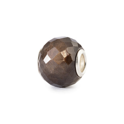 Trollbeads Bead Zaffiro Marrone Sfaccettato Rotondo