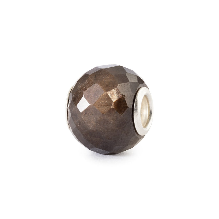 Trollbeads Bead Zaffiro Marrone Sfaccettato Rotondo