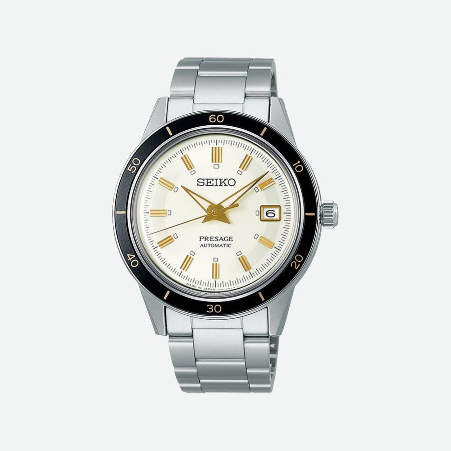 Seiko - Orologio da uomo Automatico PRESAGE style 60 dorato