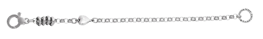 Giovanni Raspini - Bracciale Base Charm Roulette Cuore da 20 cm.