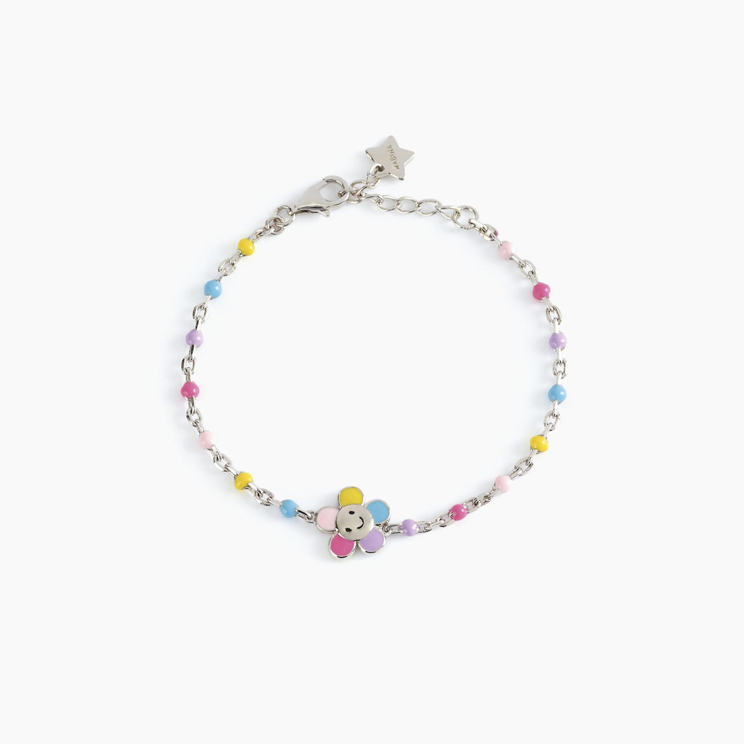 Mabina - Bracciale da donna con fiore multicolor BLOOM