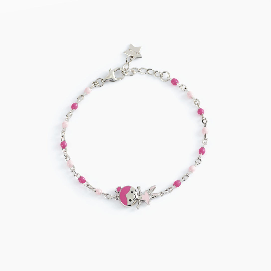 Mabina - Bracciale Bimba in Argento e Smalto | Ballerina