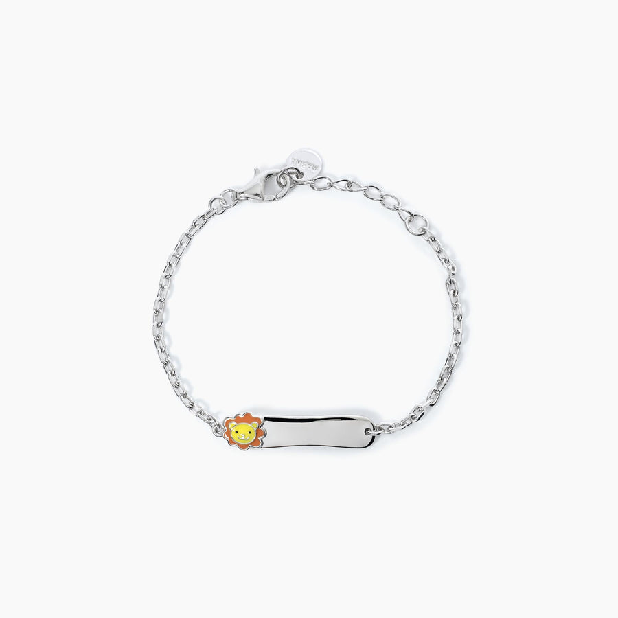 Mabina - Bracciale in argento 925 Leoncino con targhetta