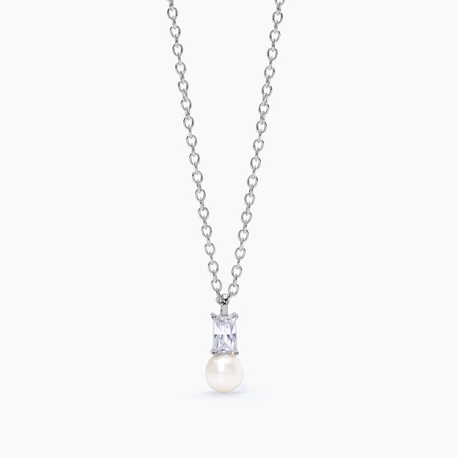 Mabina - Girocollo bambina argento con inserti rosa