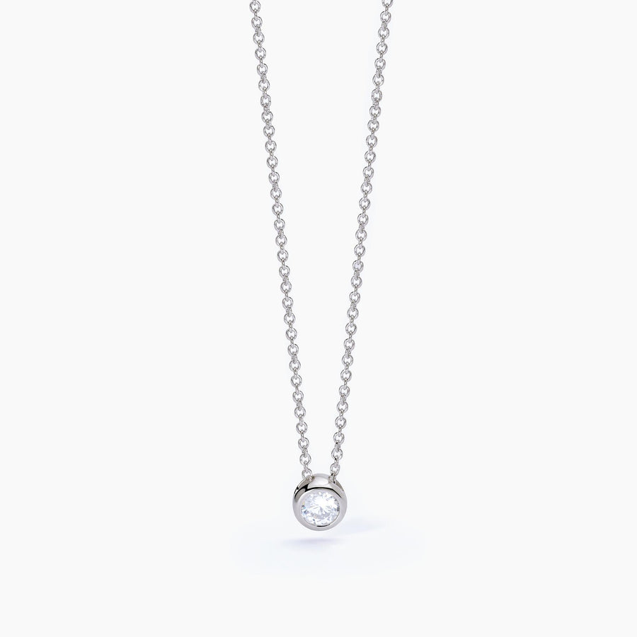 Mabina - Girocollo in argento con punto luce SHINY
