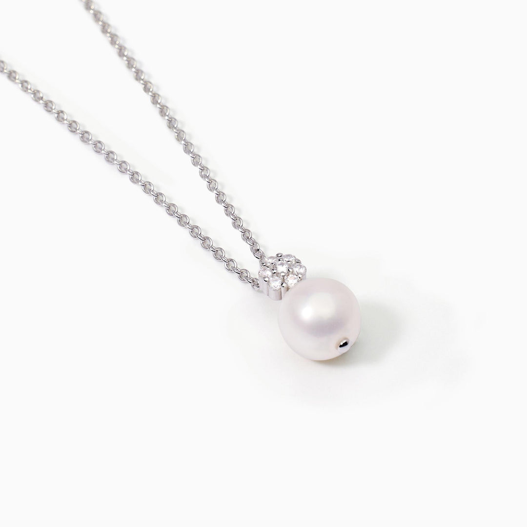 Mabina - Girocollo da donna in argento con perla coltivata FIOR FIORE