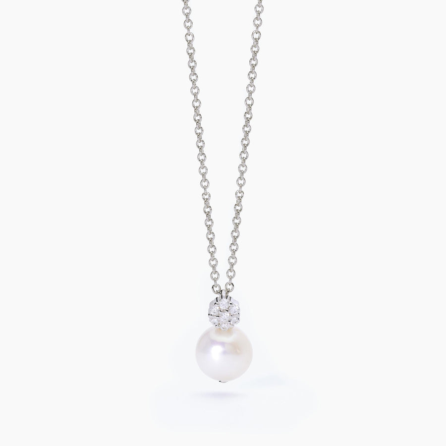 Mabina - Girocollo da donna in argento con perla coltivata FIOR FIORE