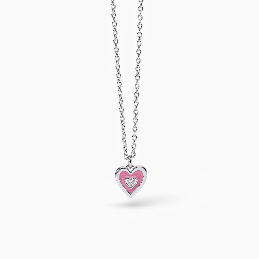 Mabina - Girocollo da donna in argento con cuore pendente smaltato TVB