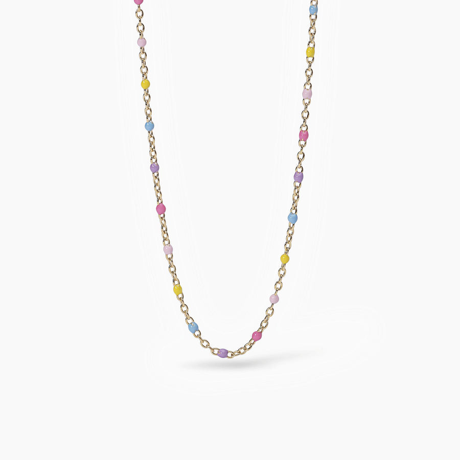 Mabina - Girocollo in argento con inserti smaltati multicolor CANDY