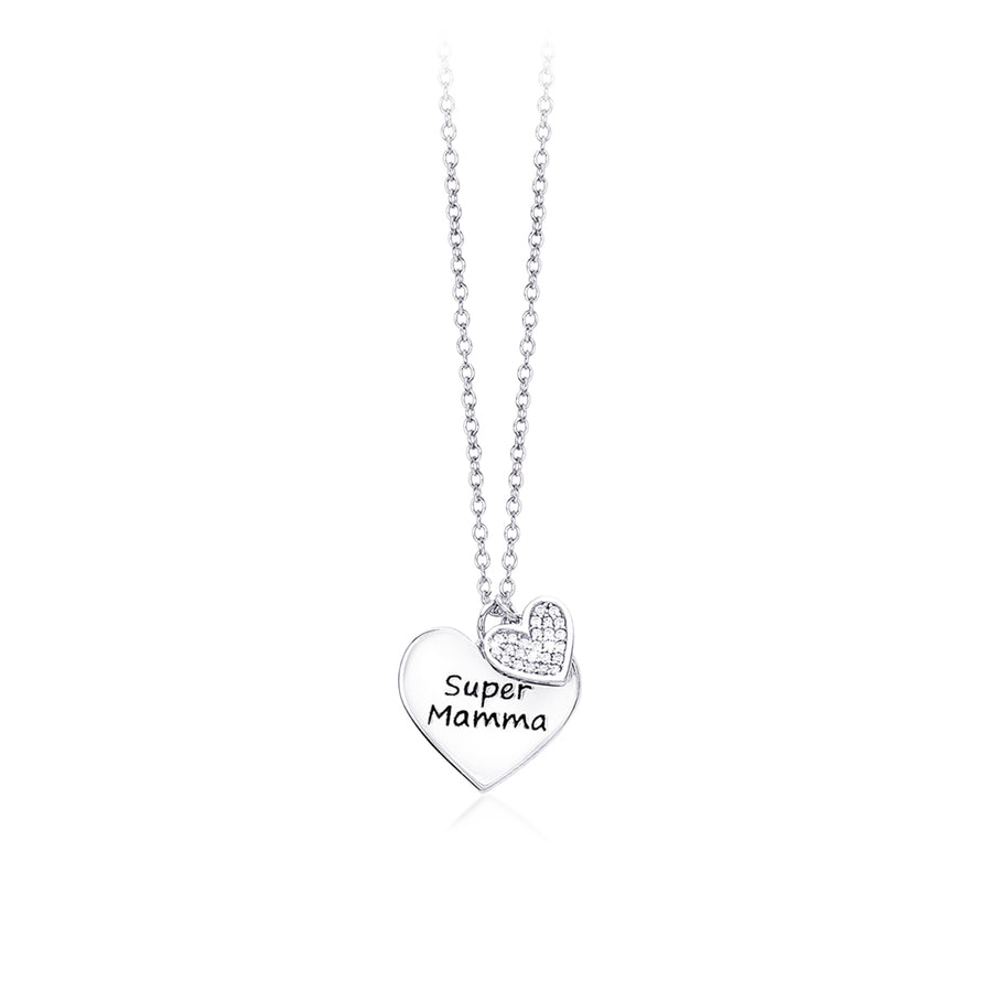 Mabina - Collana da donna in argento Super Mamma