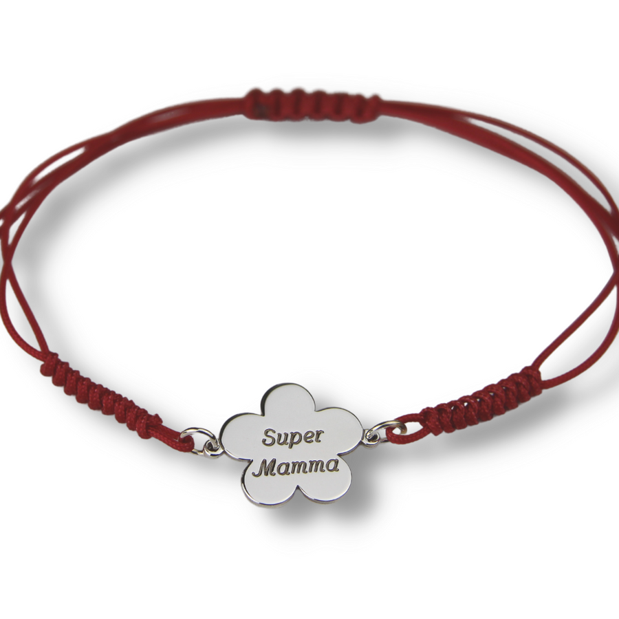 My Jewels: Bracciale in argento 925 e cordino rosso per la Festa della Mamma