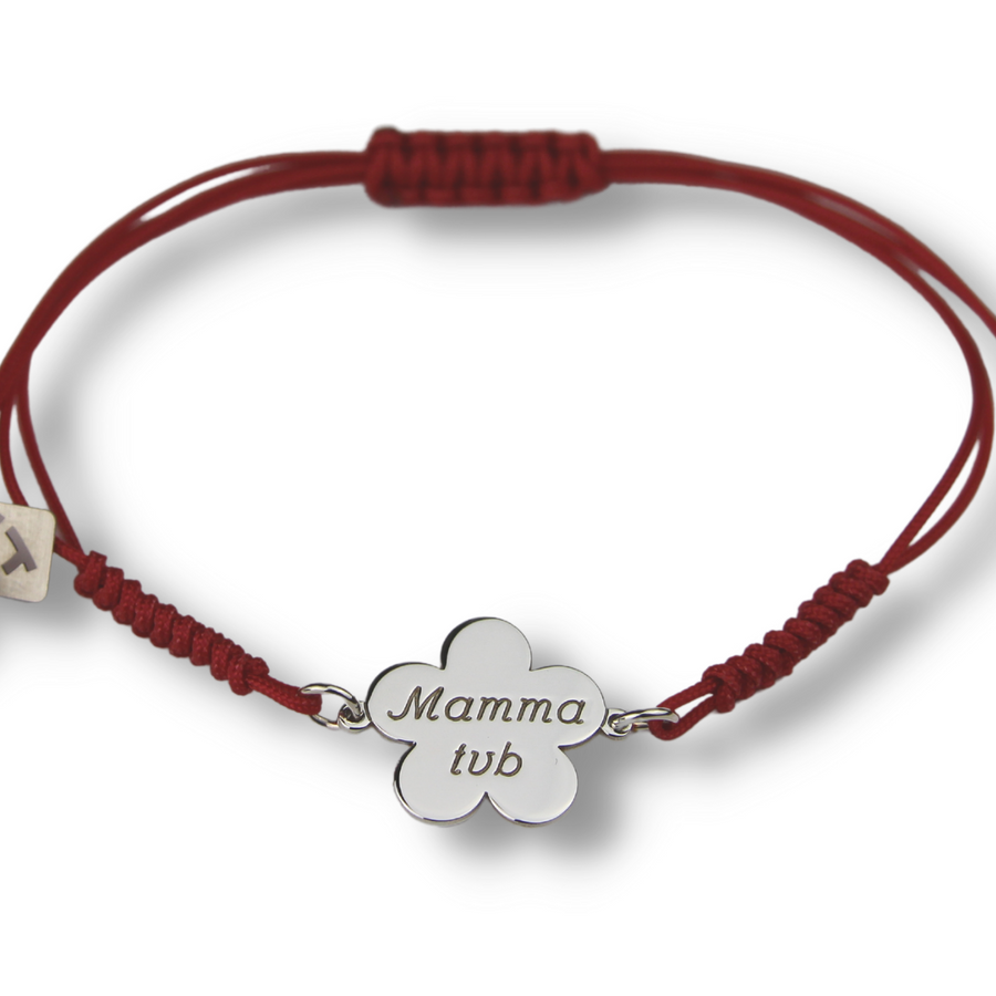My Jewels: Bracciale in argento 925 e cordino rosso per la Festa della Mamma co