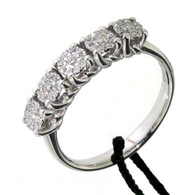 ReCarlo - Anello Nodo D'Amore Veretta in Oro e Diamanti