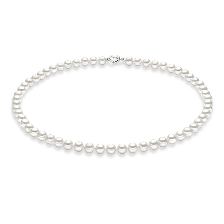 Comete Gioielli - Girocollo con chiusura Cuore in Argento 925. Stella in Oro 75