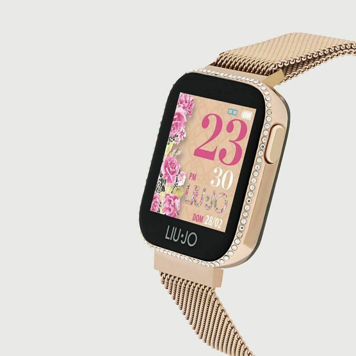 LIUJO: Smartwatch luxury da donna rose gold con zirconi