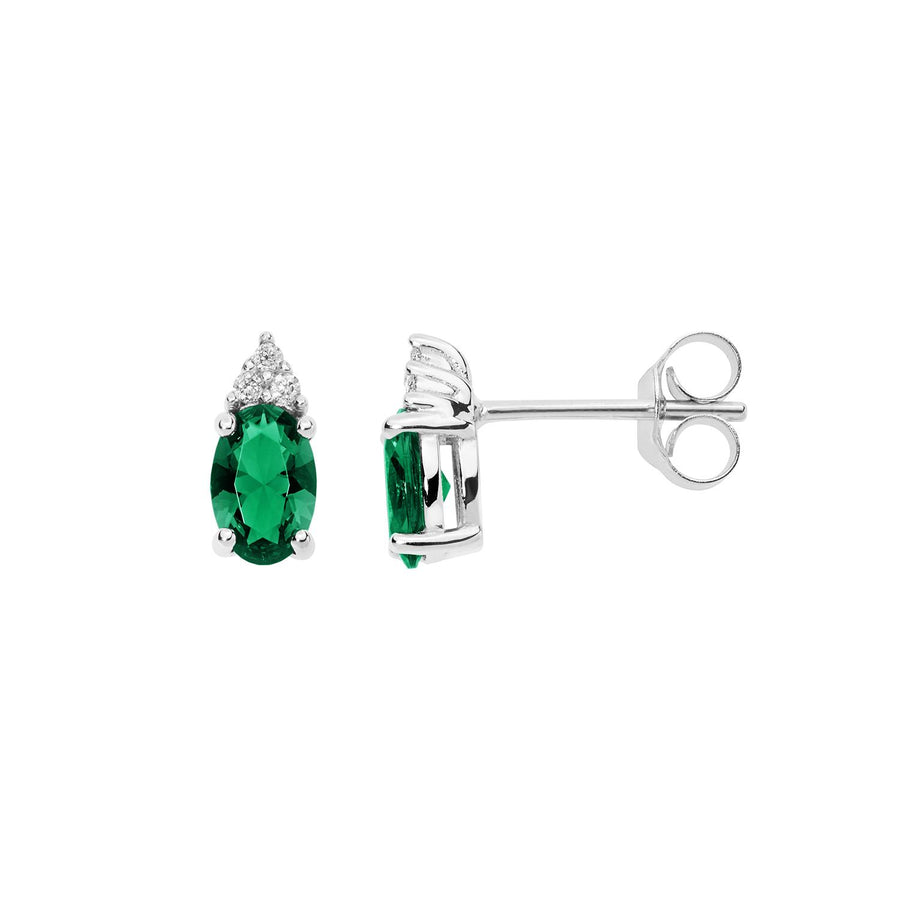 Comete Gioielli - Orecchini in Oro 750  . Diamanti P.Ct. 4 Colore G Purezza SI.