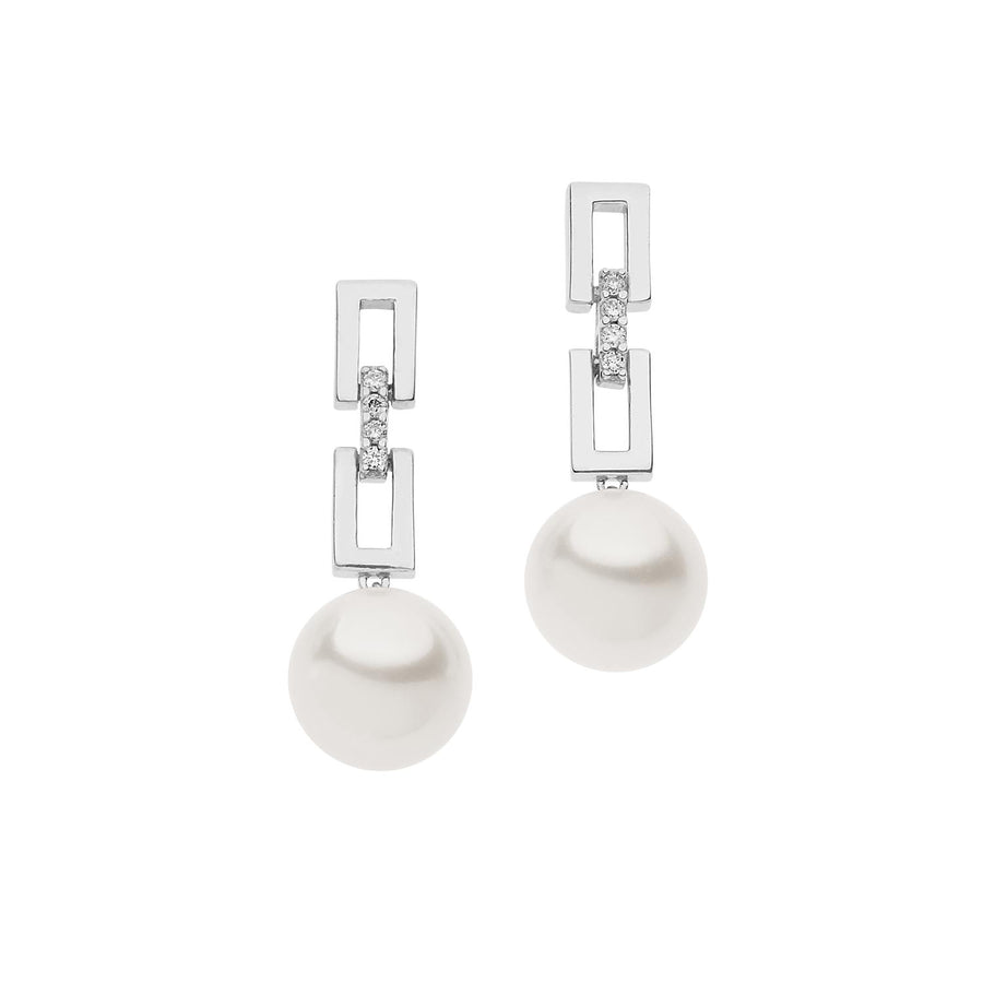 Comete Gioielli - Orecchini da donna in Oro bianco e Perle. "Fantasie di perle".