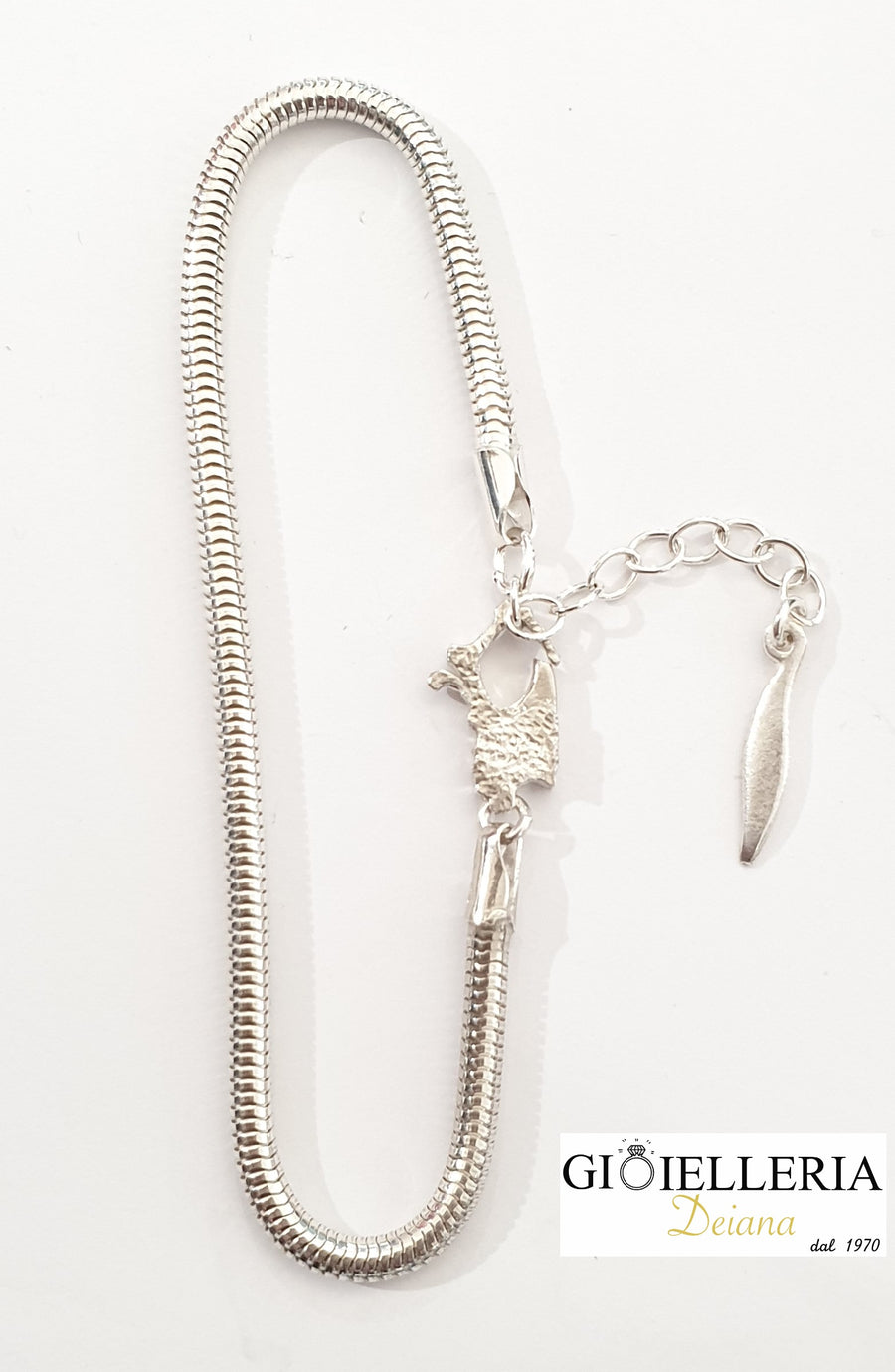 Bracciale snake base con chiusura a forma di Sardegna linea Sinnus