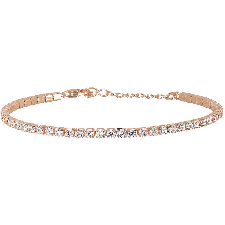 Mabina - Bracciale tennis in argento rose gold da donna