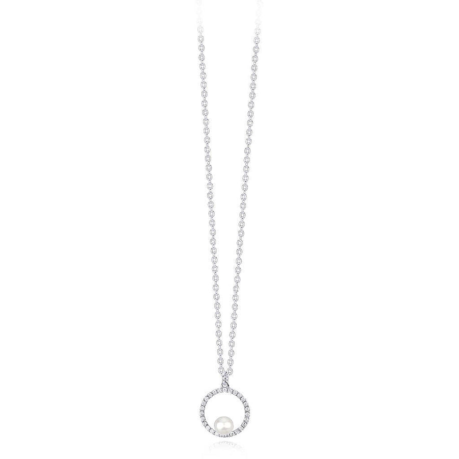 COLLANA CERCHIO CON PERLA