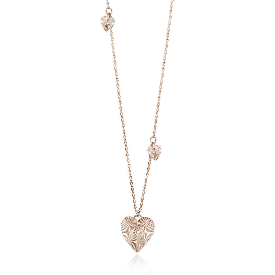COLLANA CUORE CON RAGGI DI LUCE