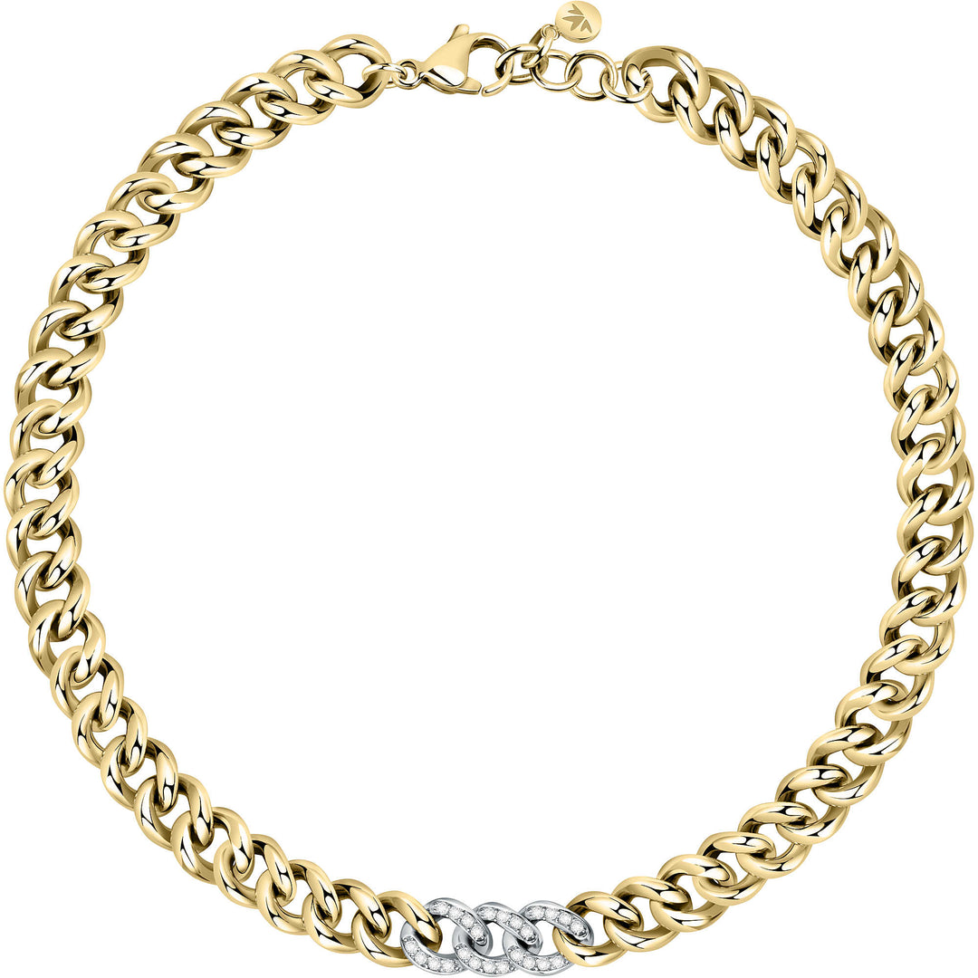 Morellato Collar Mujer Colori Summer Ss Neck. Emer Bead 90cm Yg De Acero Dorado, Verde con Morellato Collar Mujer Colori Summer Ss Neck. Emer Bead 90cm Yg De Acero Dorado, Verde con