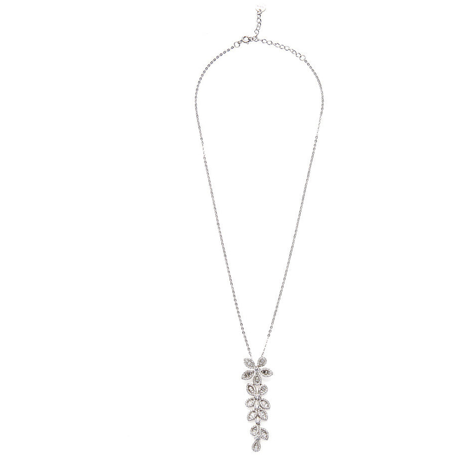 Sovrani- Collana in argento, da Donna, floreale, della linea luce