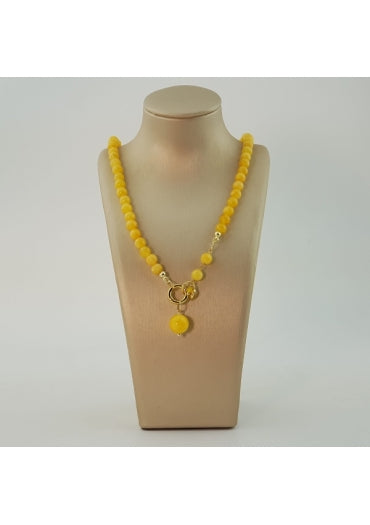 Marakò - Collier Easy con agata gialla