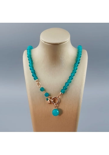 Marakò - Collier Easy con giada verde acqua