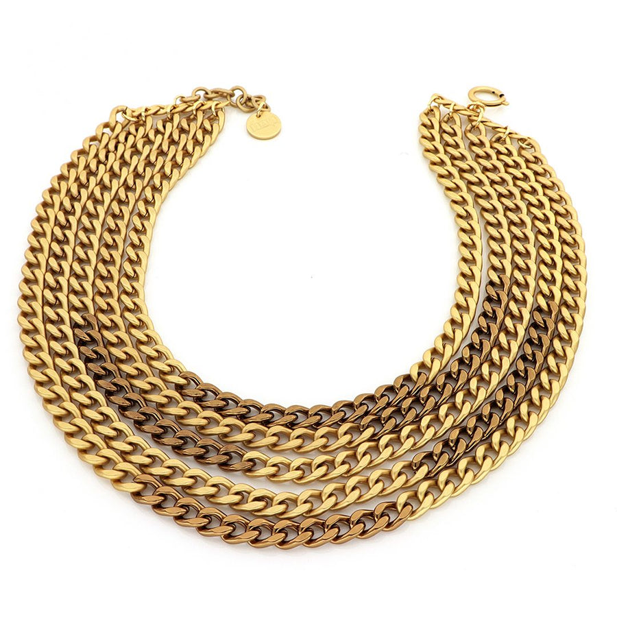 Collana in bronzo dorato