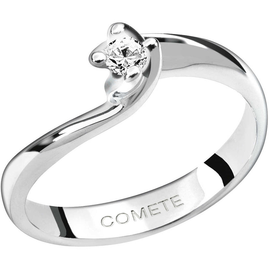 Comete Gioielli - Anello solitario Comete in Oro e Diamanti