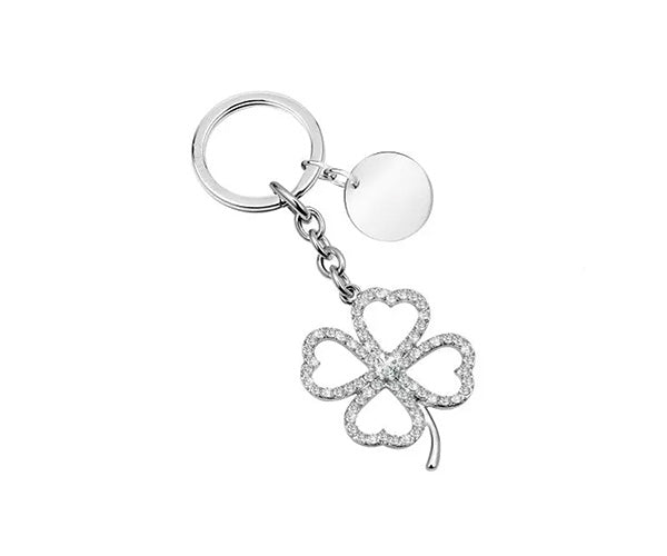 Morellato - Portachiavi Magic Quadrifoglio con Zirconi