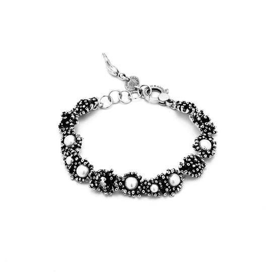 Giovanni Raspini - Bracciale anemone piccolo in argento e perle