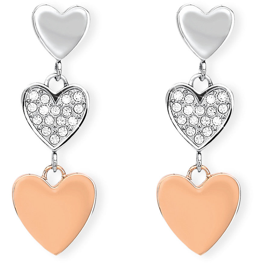 2Jewels - Orecchini con Cuori Petits Coeurs