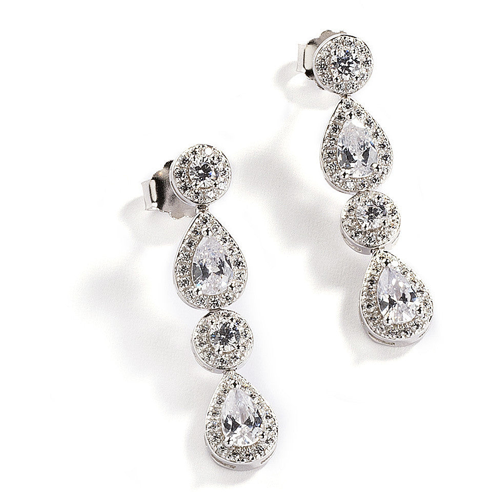 Orecchini zircone quadrato argento 925, spedizione gratuita Orecchini zircone quadrato argento 925, spedizione gratuita