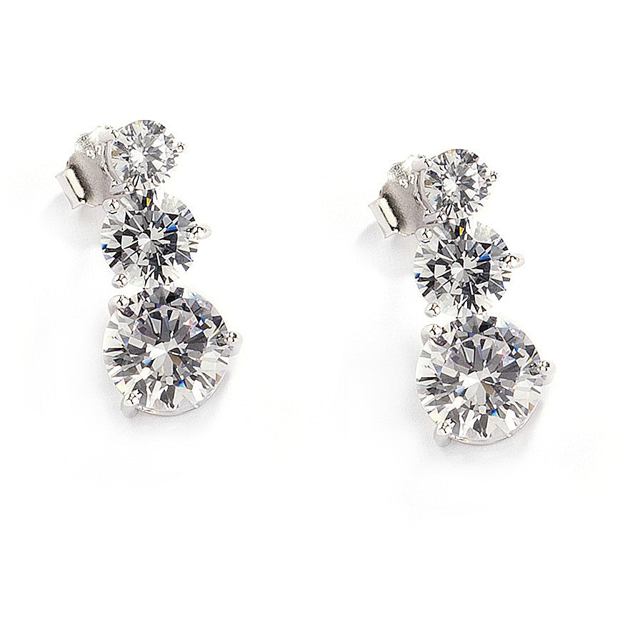 Sovrani: Orecchini da donna in argento e cubic zirconia linea LUCE J5388
