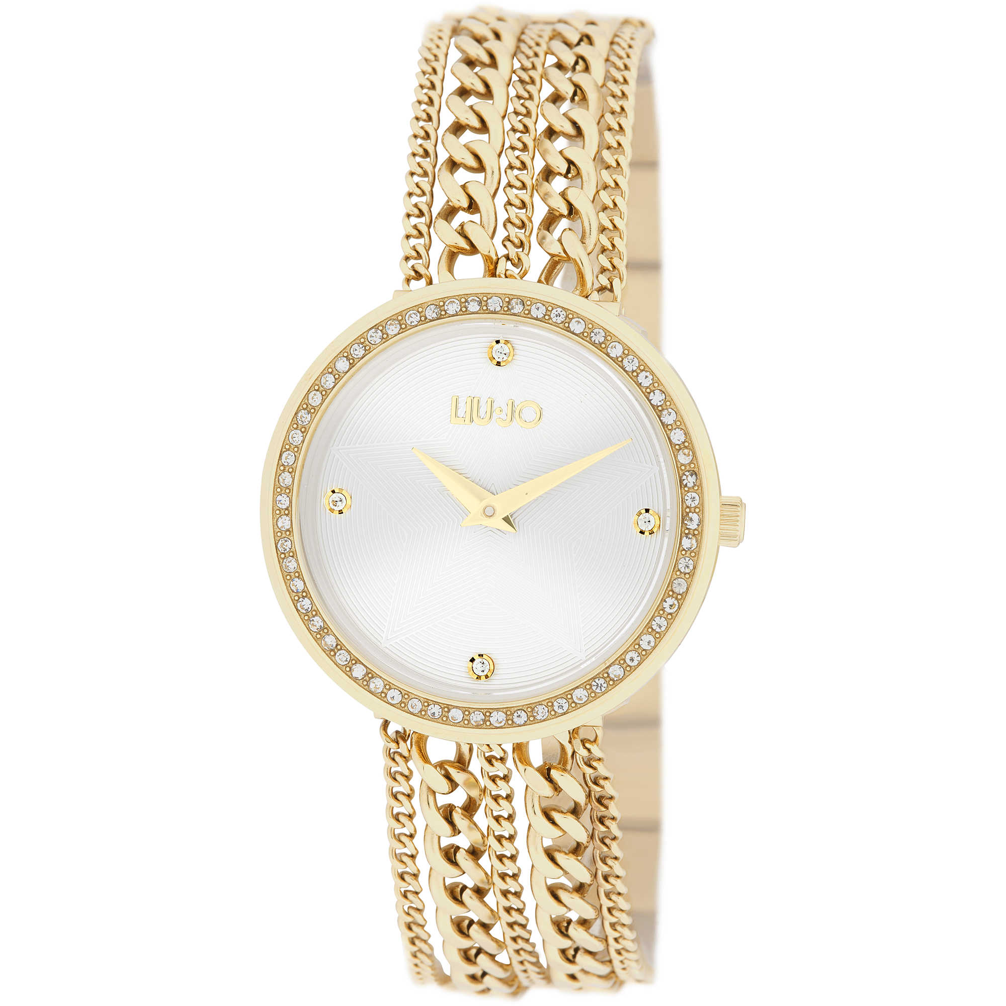 Liu Jo Orologio da donna solo tempo in acciaio gold con bracciale mul Gioielleria Deiana