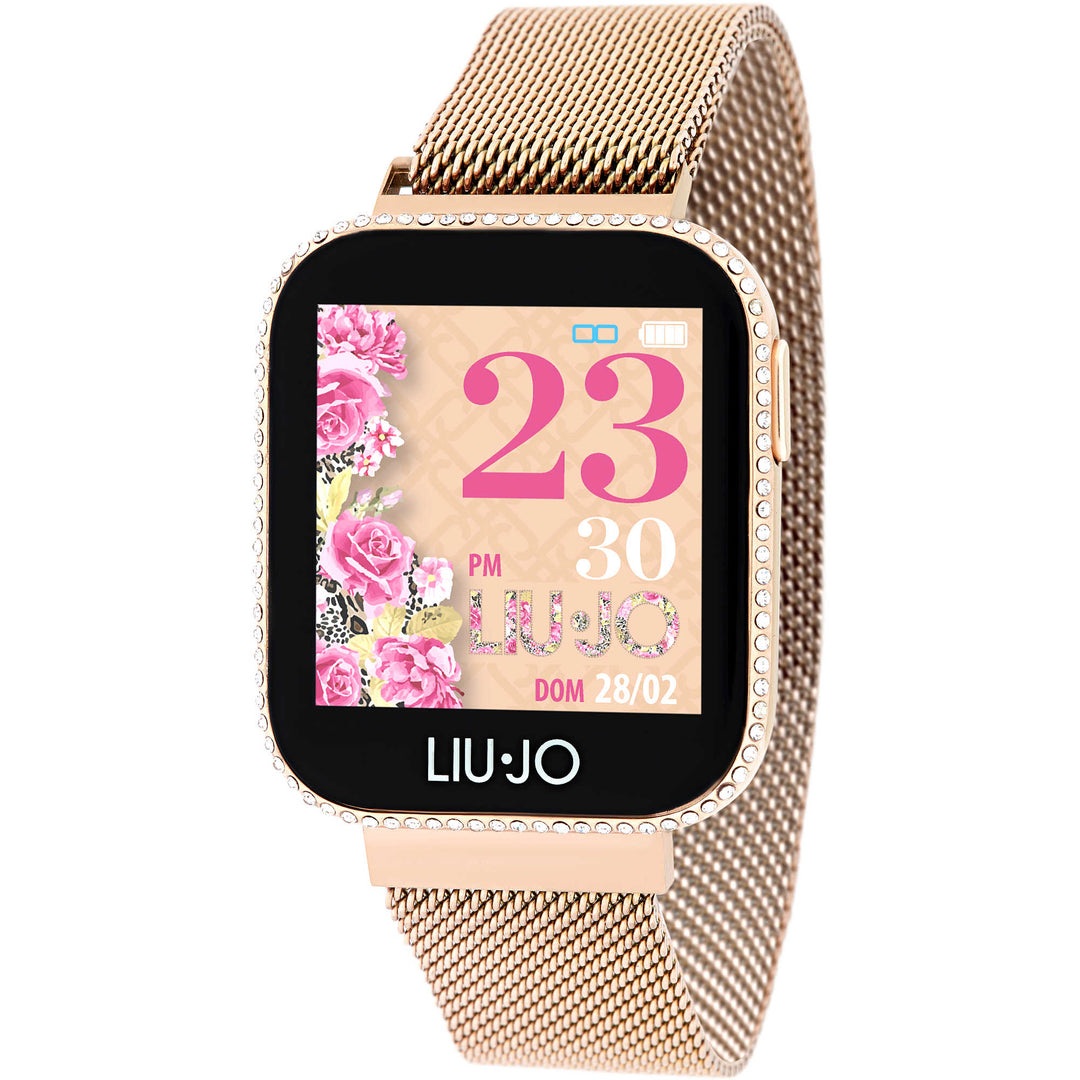 LIUJO: Smartwatch luxury da donna rose gold con zirconi