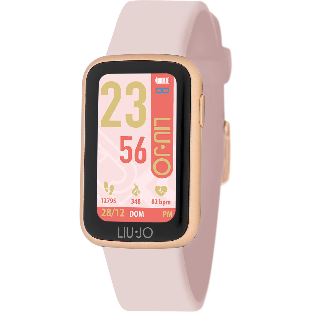 Liujo: orologio Smartwatch donna linea Fit cassa rose gold e cinturino rosa