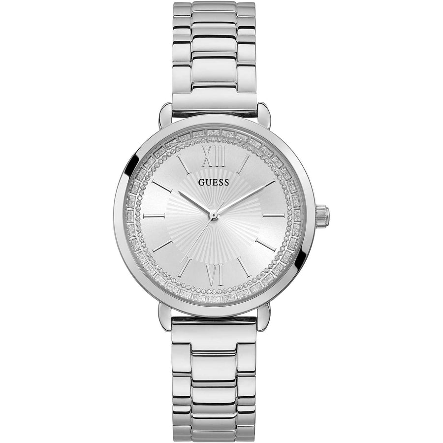 Guess - Orologio solo tempo donna in acciaio con cristalli